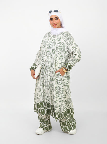 Dress Printed Set