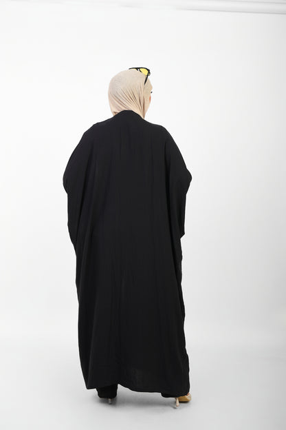 Multicolor Dress Open Abaya