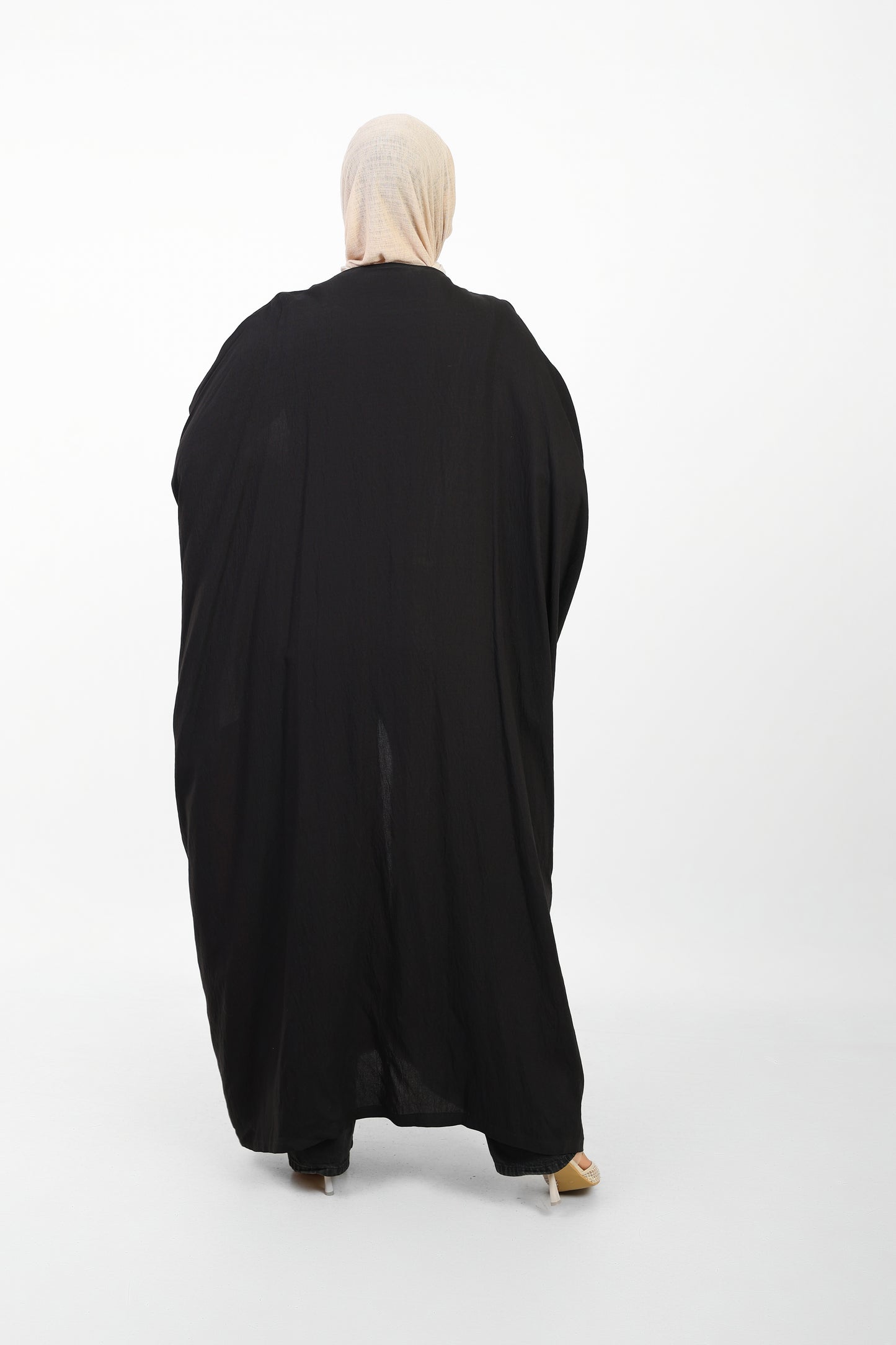 Multicolor Dress Open Abaya