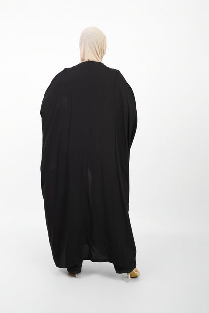 Multicolor Dress Open Abaya