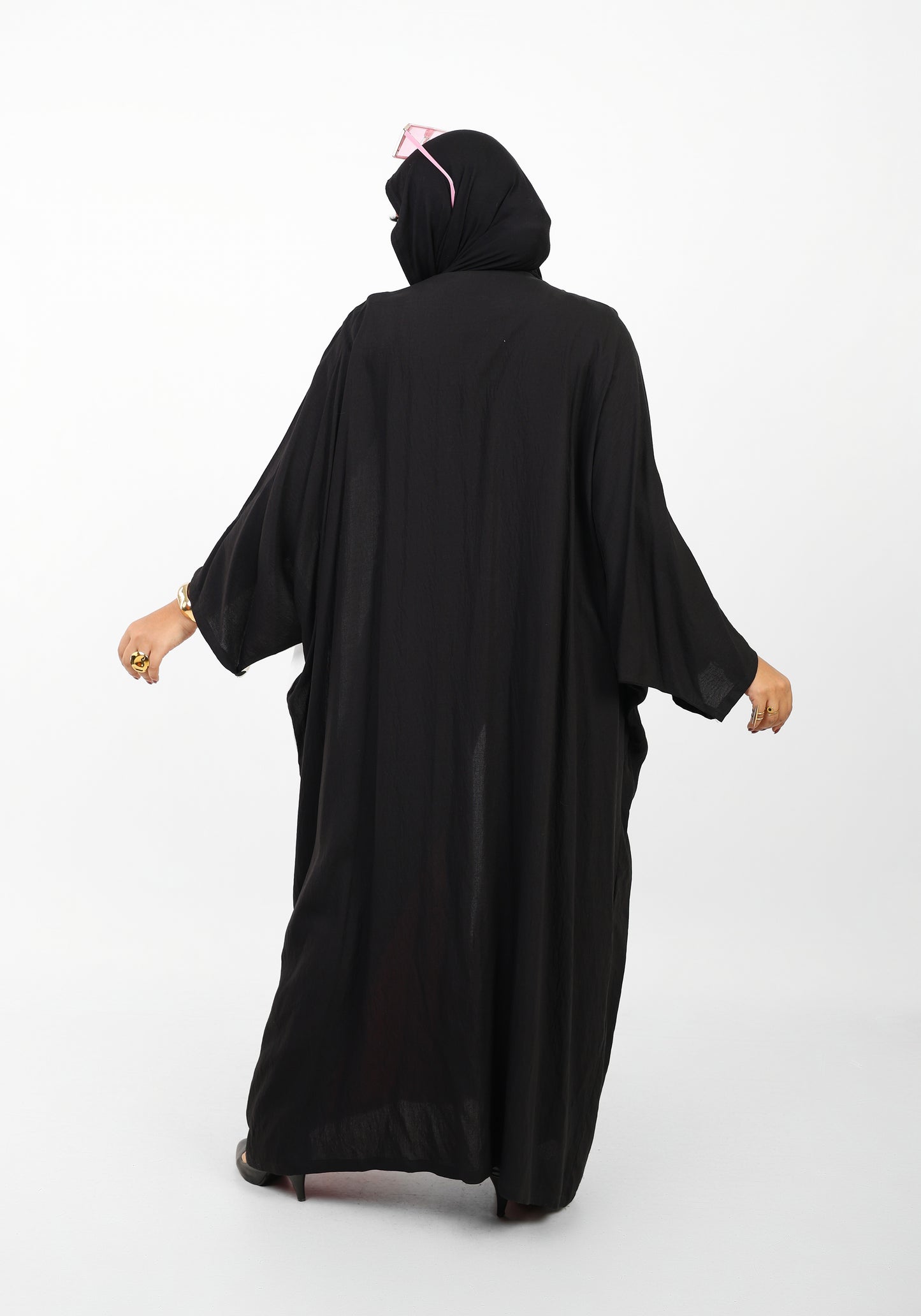 Multicolor Dress Open Abaya
