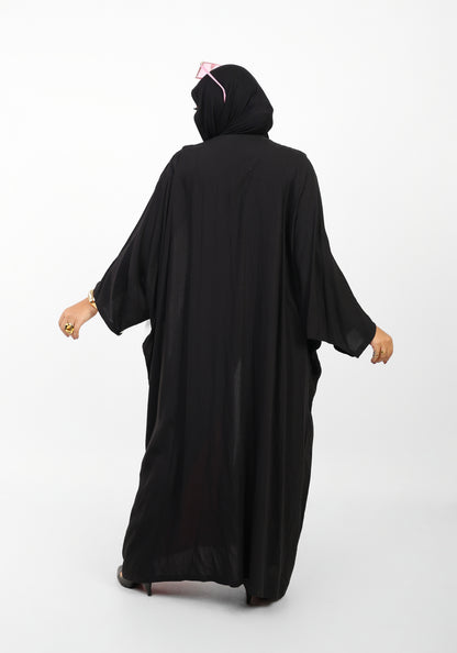 Multicolor Dress Open Abaya