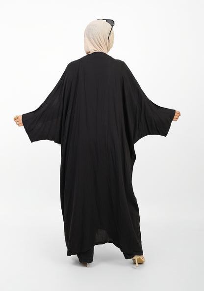 Multicolor Dress Open Abaya