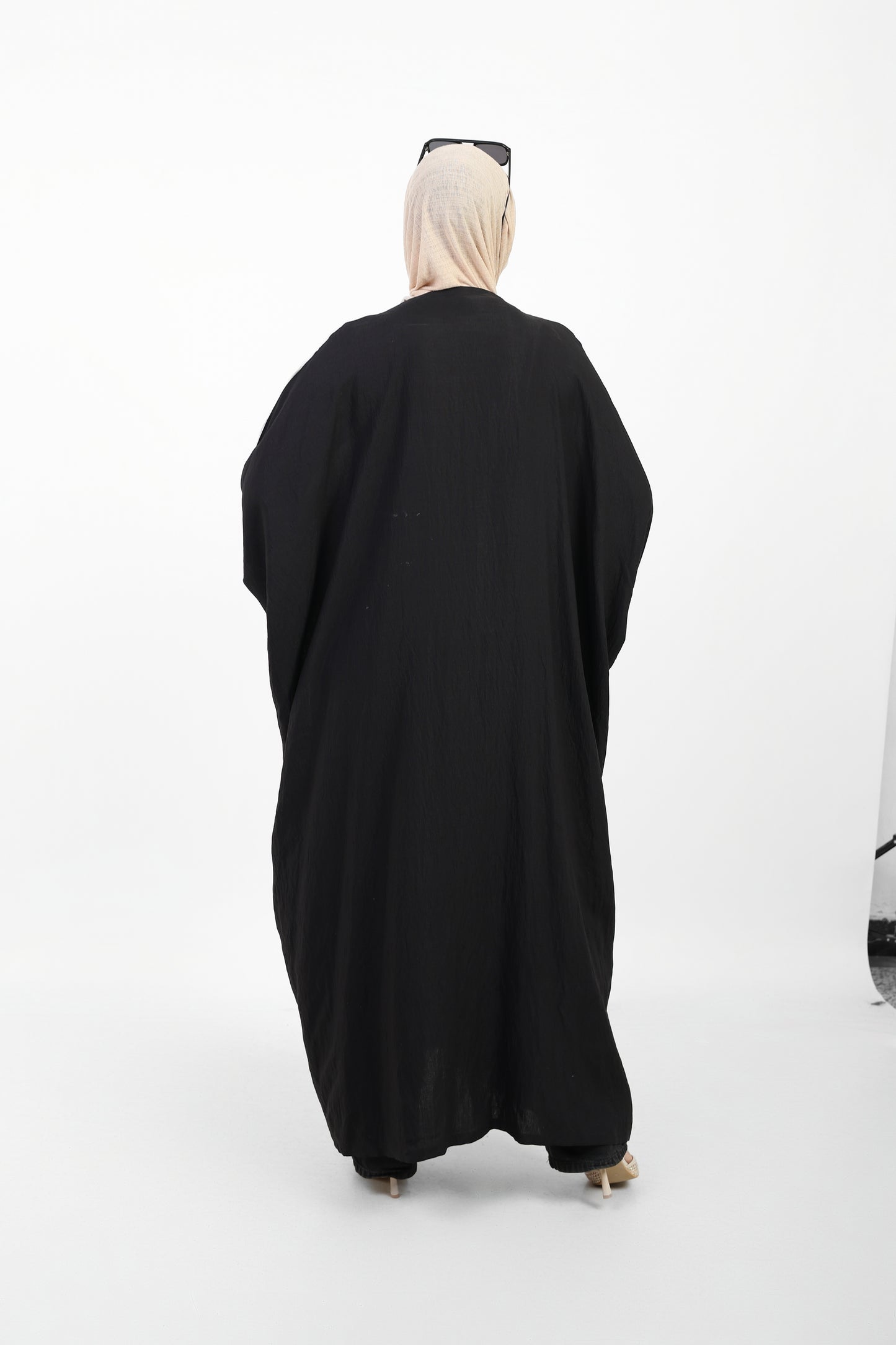 Multicolor Dress Open Abaya