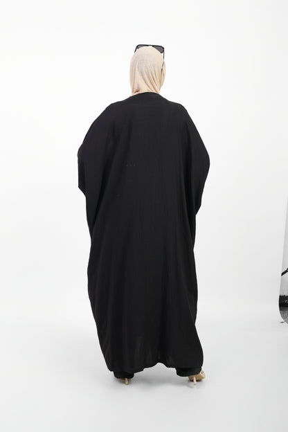 Multicolor Dress Open Abaya